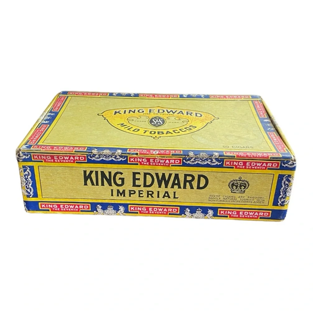 Vintage King Edward the Seventh Imperial Mild Tobaccos Cigar Box Collectible